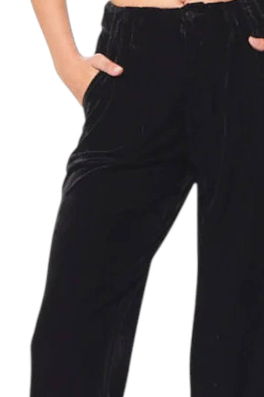 Vintage Havana - High Waisted Velvet Trousers