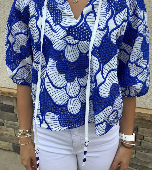 Ciebon - Robyn V-neck Half Sleeve Top