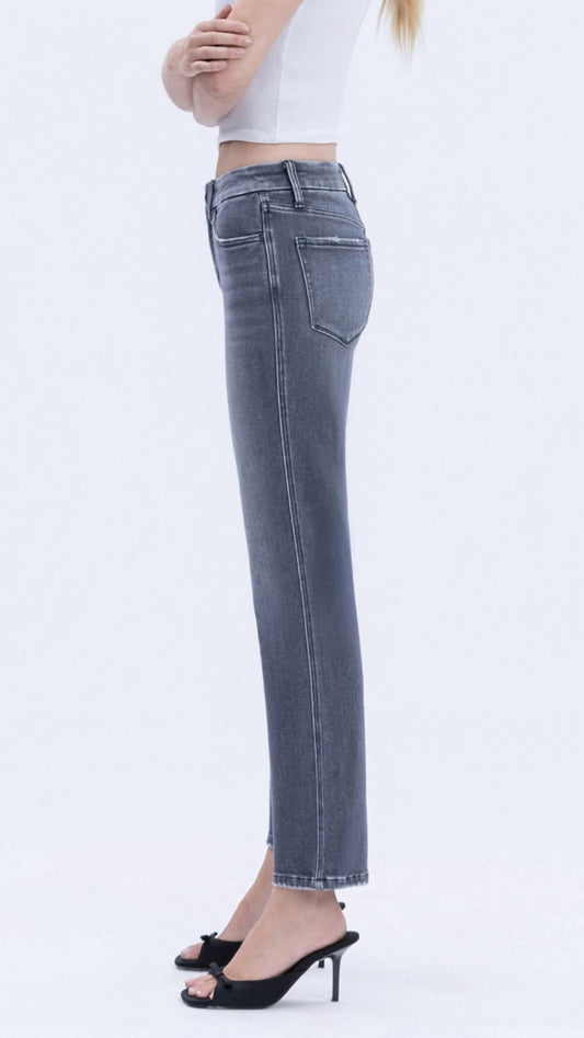 Vervet By Flying Monkey - Mid Rise Seamless Waistband Straight Jeans