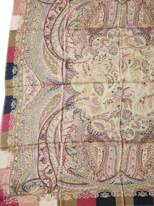 Etro - Women's Paisley & Floral Wool Blend Sheer Shawl Scarf