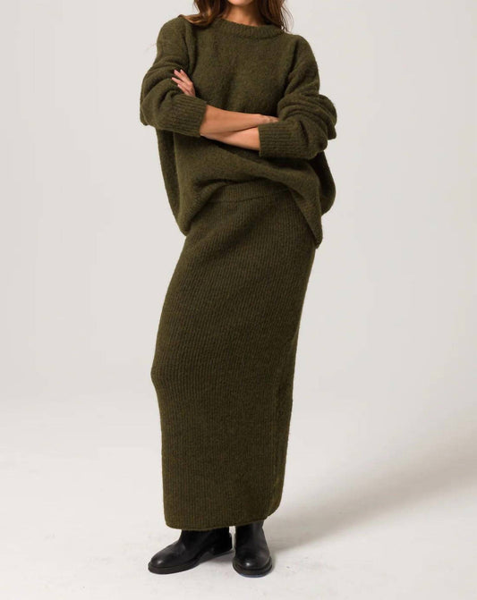 Line And Dot - Hart Sweater Maxi Skirt