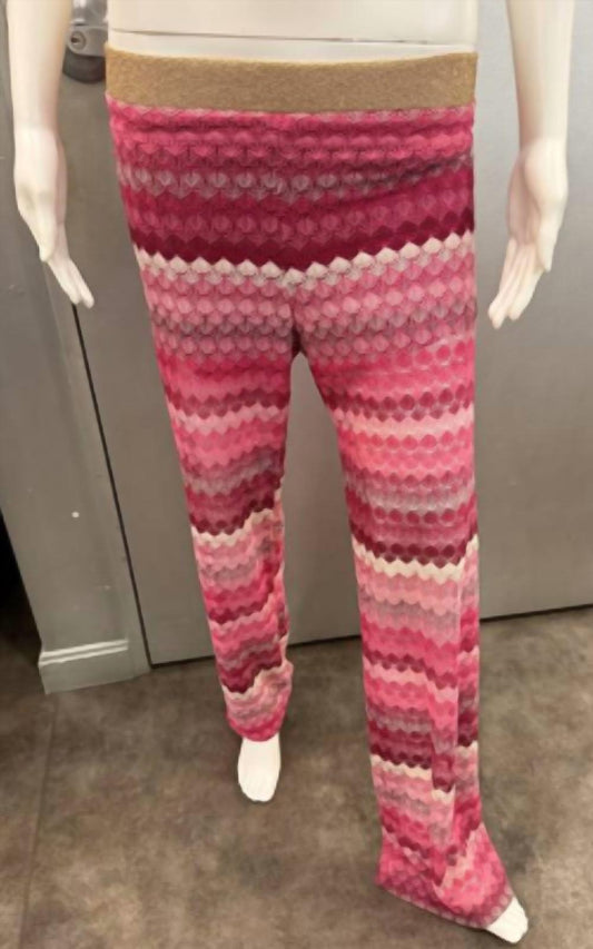 Brand Bazar - Women's Chevron Pattern Knit Pant