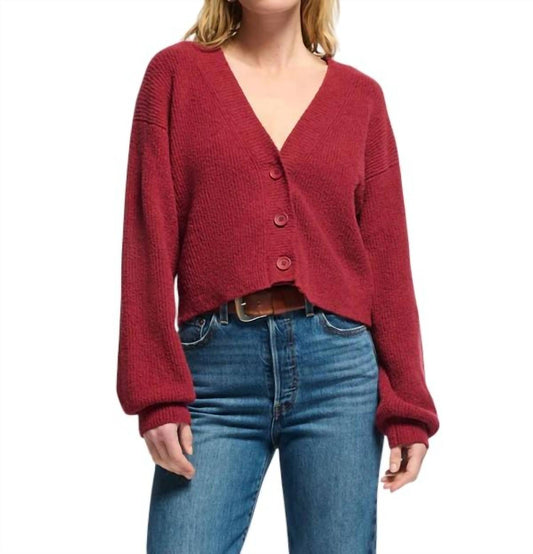 Nation Ltd - Bo Balloon Sleeve Cardigan