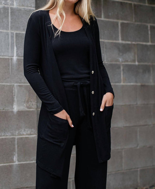 Yala - Leslie Long Sleeve Oversize Bamboo Cardigan