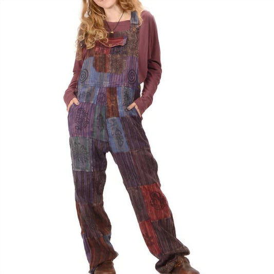 Gypsy Rose - Everyday People Patchwork Hand Blocked Print Overalls