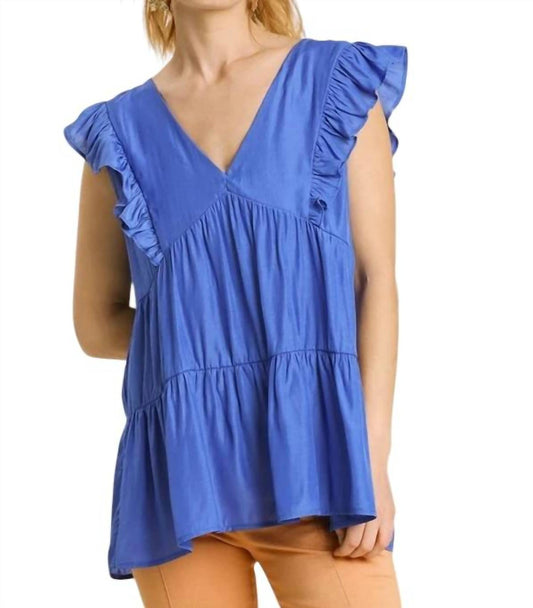 Umgee - Tiered Ruffle Babydoll Top