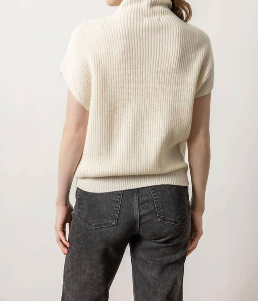 Lilla P - Ribbed Funnel Neck Sweater