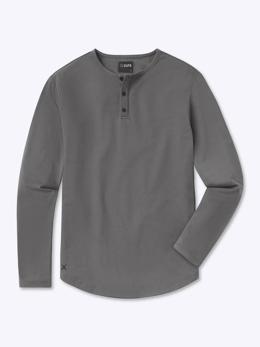 Cuts - Men's Ao Henley Long Sleeve Tee