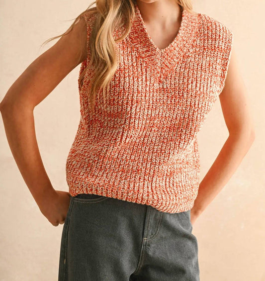 Miou Muse - Two Tone Chenille Vest