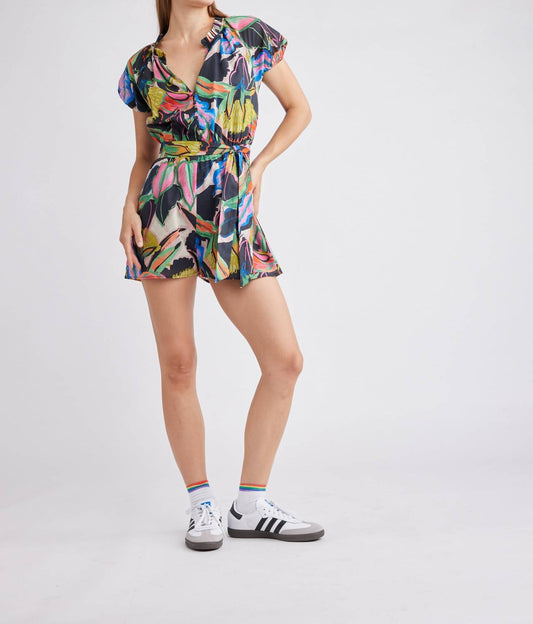 Self Contrast - Midnight Tropics Romper