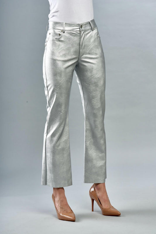 Insight - Metallic Faux Vegan Leather Jean