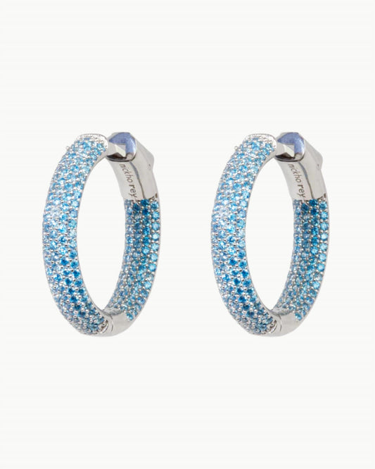 Nickho Rey - Women's Mini Tire Hoop Earrings