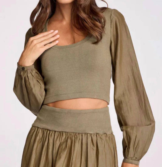 Sundays - Eliana Scoop Neck Balloon Sleeves Stop