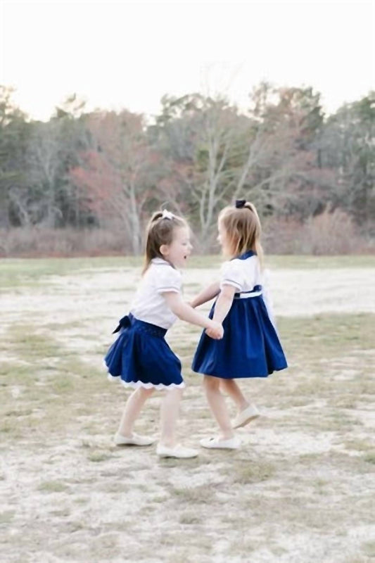 The Proper Peony - Girl's Francois Dotted Skirt