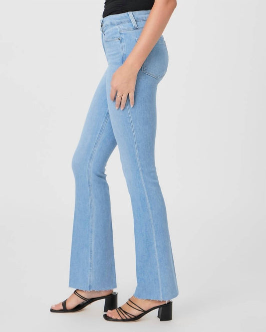Paige - High Rise Manhattan Boot Cut Jeans