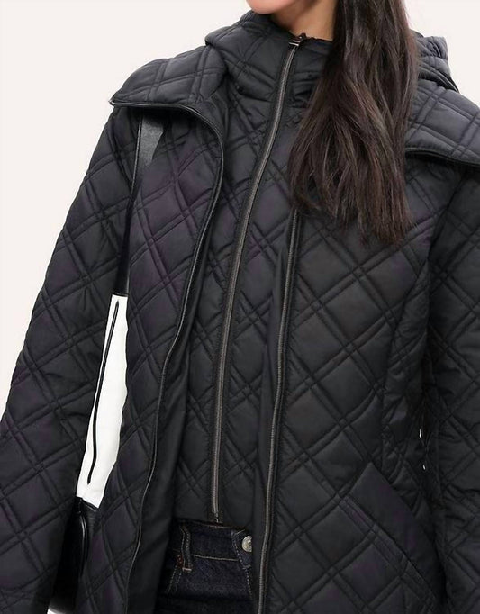 Elie Tahari - Diamond-Quilted Down Coat