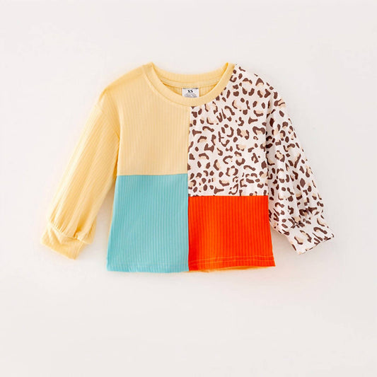 The Hair Bow Company - Girl's Wild About Fall Colorblock Top