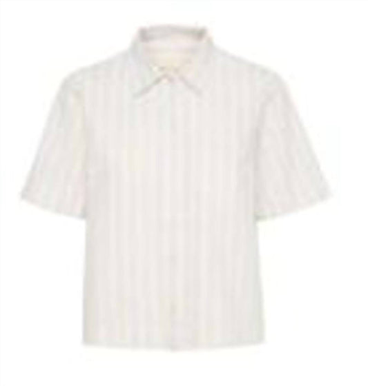 Part Two - Gefion Shirt in Bright White Stripe