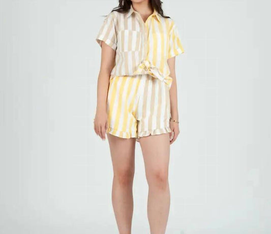 Lucca - Sunshine Stripe Shorts