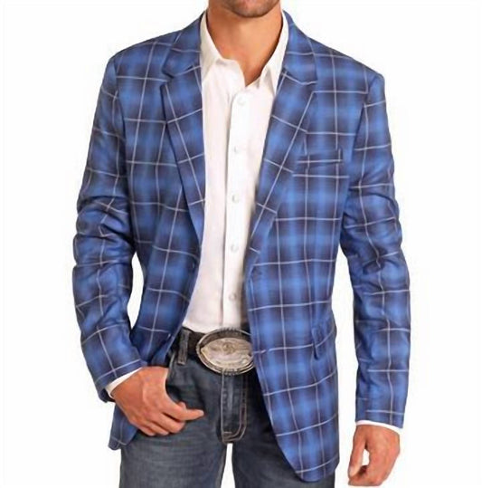 Rock & Roll Denim - Men's Bold Plaid Blazer