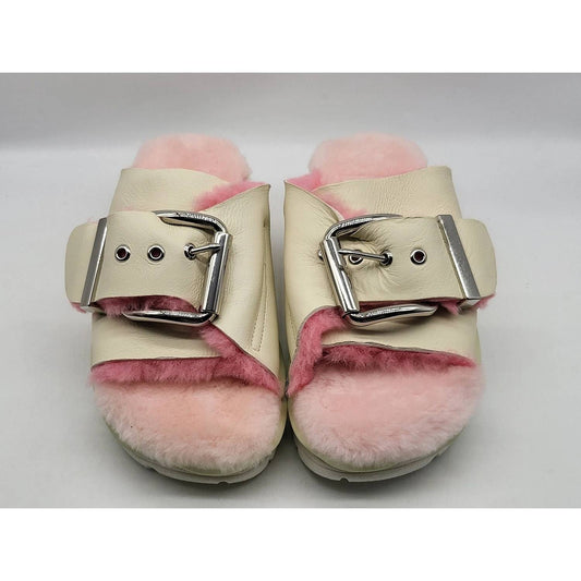 4Ccccees - Women's Mellow Laze Sandals With Shearling Footbed