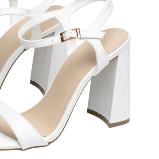 Bamboo - Women's Block Heel Dress Sandals