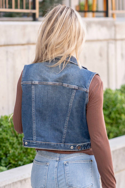 Judy Blue - Reversible Buffalo Flannel Print Vest