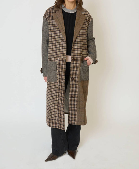 Central Park West - Raven Patchwork Long Coat