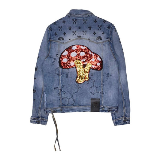 Cast Iron - Men's Mushroom Angel VS Devil Denim Jacket