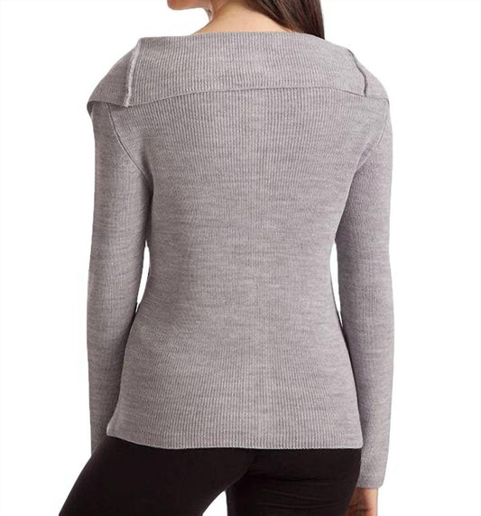 James Ribbed Bell Sleeve Top