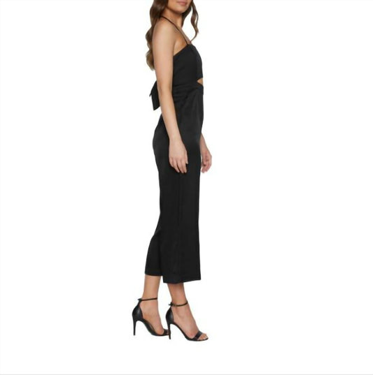 Bardot - Tie Back Cropped Geo Cutout One Piece Jumpsuit