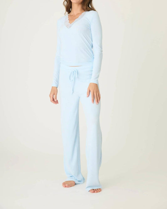 Pj Salvage - Lacey Basics Long Pajama Set