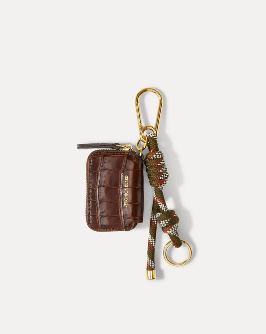 Veronica Beard - Women's Croc-embossed Zip Pouch Bag Charm