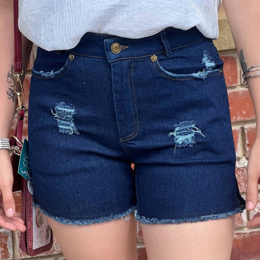 La Miel - High Rise Mineral Washed Shorts