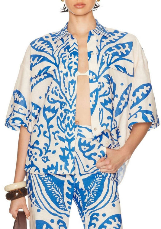 Alexis - Farad Linen Top