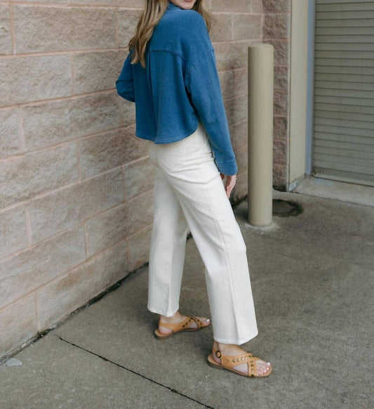 Z Supply - All Day Cropped Knit Denim Jacket