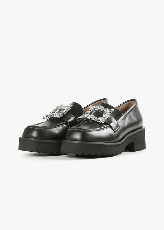 All Black - Women's Elton Lugg Loafer