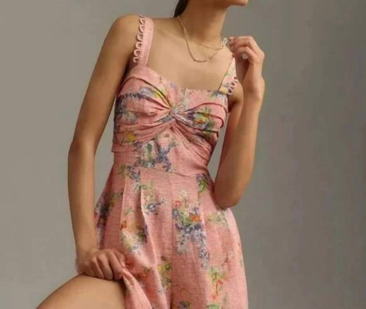 Ranna Gill - Floral Linen Romper