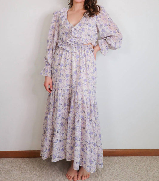 Bishop + Young - Paloma Cut-Out Dress Botanical Print