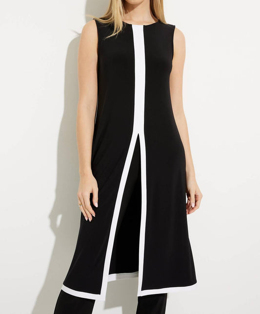 Joseph Ribkoff - Color-block Sleeveless Tunic
