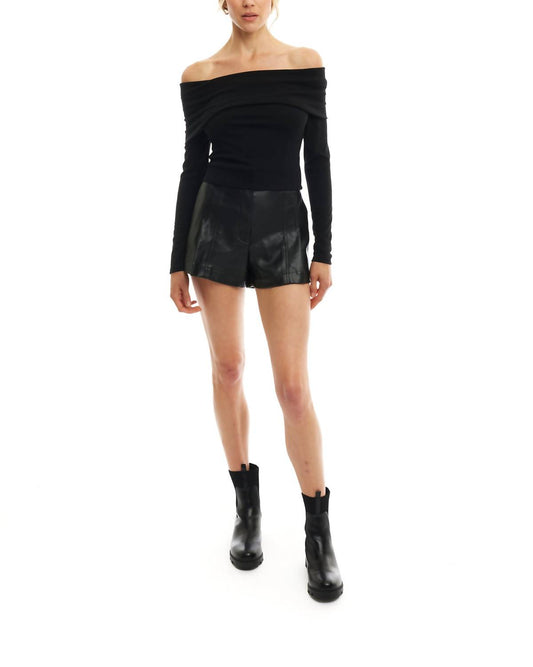 Lblc The Label - Tanya Faux Leather Shorts