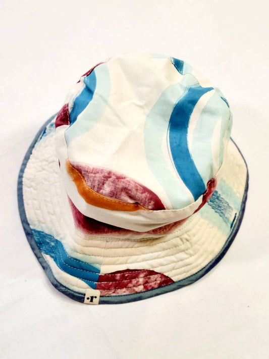 Romualda - Women's Bleu Glace Boa Bucket Hat