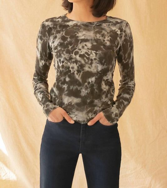 Reverse Print Crew Neck