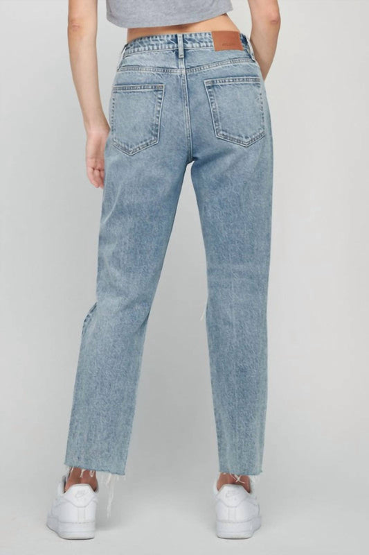 Hidden - Tracey High Rise Cropped Straight Fit Jean