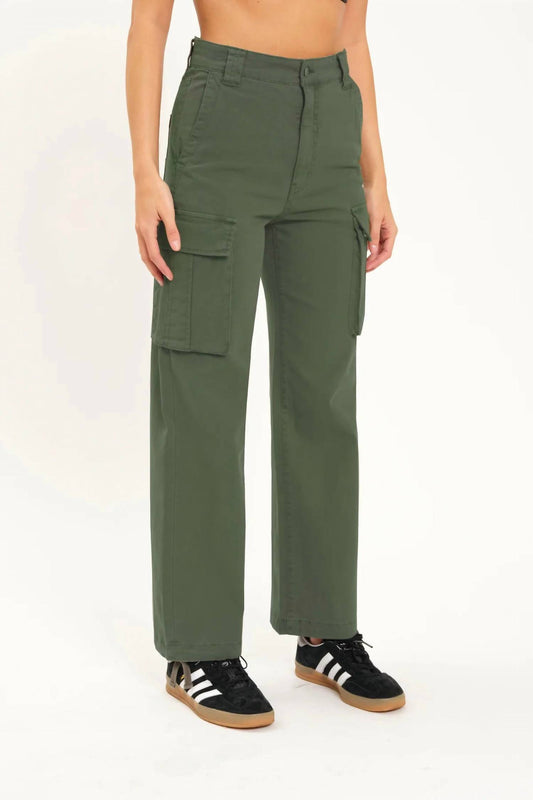 Daze - Cadet Cargo High Rise Cinch Hem Pants