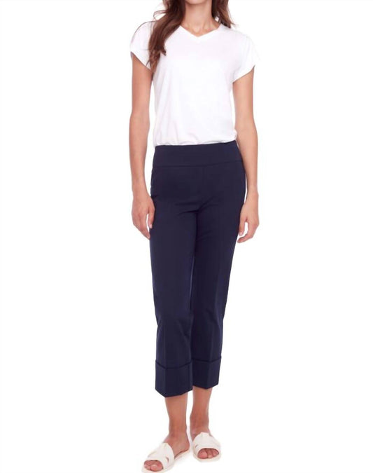 Up! - UP! Cuffed Compression Crop Pant Navy - 68015