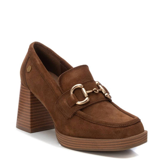 Xti - Women's Suede Heeled Loafers