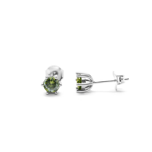 Stia - Women's Prong Peridot Earring