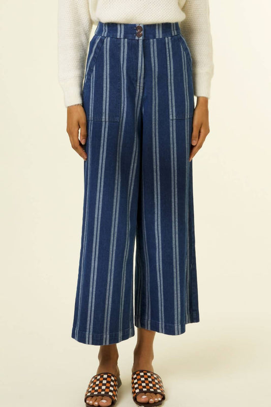 Frnch - Kelly Striped Denim Pants