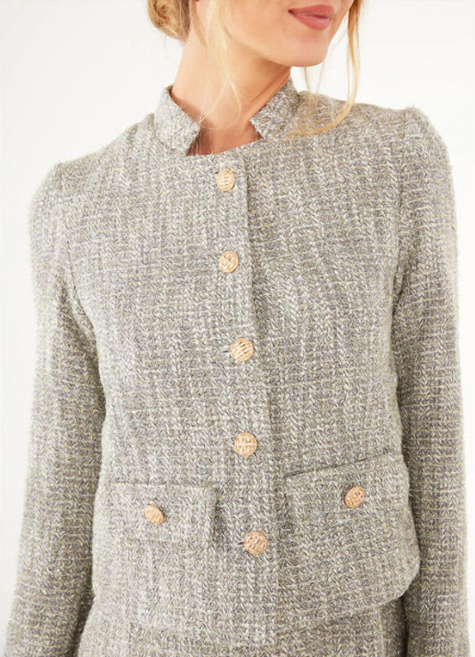 Abbey Glass - Women's Onassis Jacket Sparkle Tweed